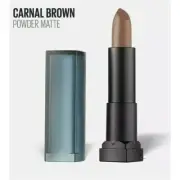 Maybelline Color Sensational Powder Matte Lipstick Lip Color Carnal Brown 704