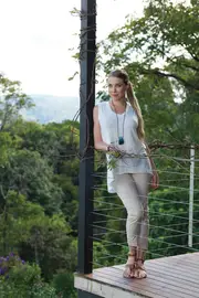 Cotton V Neck Tank--VIG-VC348