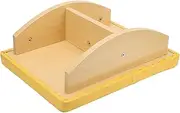 Physical Education Toy, Anti‑Slip Yellow PU and Wooden Eco-Friendly Balance Standing Toy Board, for Kids