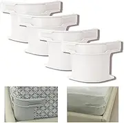 4Pcs Bed Sheet Holders Straps, Heavy Duty Bedsheet Corner Tightener Clips with Lock Strips, Bed Sheet Clips Fasteners, Secure Mattress Protectors and Bedding