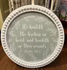 Psalm 147:3 Circular Sign