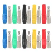 10pcs 4mm Banana Jacks Connectors 4mm Banana Plugs Receptacles for Sound