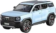 Scale Finished Model Car 1:24 Scale for HAVAL Big Dog SUV Miniature Alloy Diecast Car Model Simulation Auto Collectible Die-cast Vehicle(Blue)