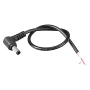 DC Power Cable Right Angle Male Connectors Jack Socket Wire 5.5 x 2.5mm 30cm 4A