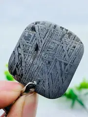 Natural Aletai Iron Meteorite Cut Slabs Etched Perfect Fusion Crust 34G