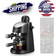 Espresso Coffee Maker 3.5 Bar Milk Frother Compact Steamer for Home Use
