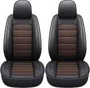 DELPOS Car Seat Covers Universal Set for Renault Duster Clio Logan Fluence Latitude Sandero Koleos Kadjar Talisman Espace Kangoo Laguna Car Accessories, Dark Brown
