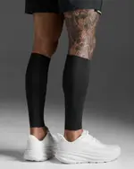 Light Speed Compression Calf Guards, 2XU, M, Black/Nero, Unisex