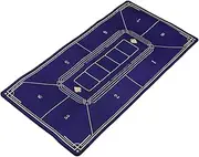 SUPVOX Poker Card Table Mat Portable Non Slip Layout Topper for Game Nights Adaptable Design for Various Table Easy to Rubber Surface for Fun Gatherings