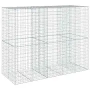 Gabion Basket with Cover 250x100x200cm Iron Wire Wall Cage Fence Fencing