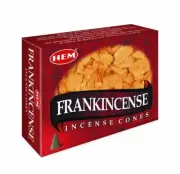 HEM - Frankincense - 120 Incense Cones - Bulk Box - Indian Dhoops