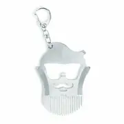 Kikkerland Facial Hair Beard Comb/Nail File Multi-Tool Metal Grooming/Styling