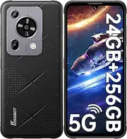 [FOSSIBOT] F112 PRO Outdoor Mobile Phone 5G - 24GB RAM + 256GB ROM/1TB Outdoor Smartphone Without Contract 7150mAh, 6.88 Inch (120Hz), 50MP + 16MP, Android 14 Construction Site Mobile Phone, IP68/IP69K