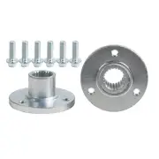 Pair 23T 3 Stud Rear Stud Wheel Hub Stub Axle Flange for 5" Wheel Go kart ATV
