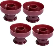 STOBAZA Plastic Donut Molds 4pcs Set Round Cake Pan Cake Tin Non-stick Easy to Clean