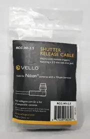 Vello RCC-N1 2.5mm Remote Shutter Release Cable for Select Nikon & Fuji Cameras