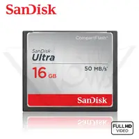 在飛比找蝦皮商城優惠-SANDISK 16G Ultra CF 50M 記憶卡 專