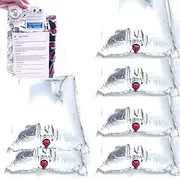 Blelsa Water Bag, 6 X 15 Litre Prepper Water Emergency Care Bags Can Be Stored Freely in The Room Silver