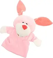 ORFOFE Plush Rabbit Hand Puppet for Soft Stuffed Cartoon Bunny Plaything Interactive Early Education for Imagination Activities and Parent Bonding