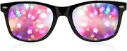 GloFX Spiral Ultimate Diffraction Glasses – Rave Prism Grating Glasses Rainbow Firework Spirals