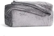[KMUSET] Fleece Blanket Twin Size Grey Lightweight Throw Blanket Super Soft Cozy Microfiber Blanket Factory Shop