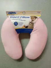 NEW Cloudz Pink Plush Soft N Cuddly Kids Travel Pillow Microbeads