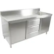 Modular Systems Cabinet With Right Sink SC-6-2100R-H - SC-6-2100R-H