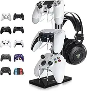 Universal 3 Tier Controller Holder and Headset Stand for PS4 PS5 Xbox ONE Switch, Controller Stand Gaming Accessories, Build Your Game Fortresses