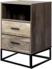 Bedside Table Wooden Bed Side Tables Storage Small Narrow Desk Chest of Drawers,