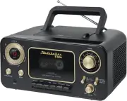 Bluetooth Portable Stereo CD, AM/FM Stereo Radio and Cassette Player/Recorder (B