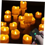 Flameless Votive Candles with Remote Control,CR2450 Battery Operated Tea