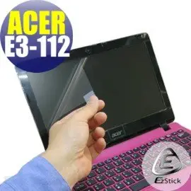 【EZstick】ACER Aspire E11 E3-112 專用 靜電式筆電LCD液晶螢幕貼 (可選鏡面或霧面)