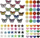 87 Pcs Iron on Patches for Clothes, Assorted Styles Sew on Embroidery Patches...