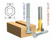 1 pc 1/4" Shank T-Slot Slotting For 1/4 Hex Bolt Mill Cutter Router Bit S