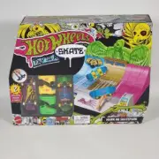 Hot Wheels Tony Hawk HQ Skatepark Set with 2 Exclusive Boards & Shoes Brand New