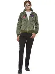 Top Gun Maverick Bomber Jacket, Green