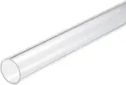 uxcell Acrylic Pipe Clear Rigid Round Tube 31mm ID 35mm OD 10" for Lamps and Lanterns, Water Cooling System
