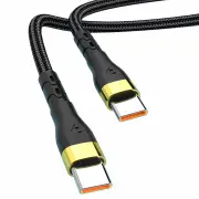PD120W Type-C to Type-C Cable Fast Charging Data Transmission Copper Core Line 1M/1.5M/2M Long for iPhone 15 15 Plus for