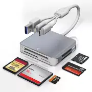 Lector de Tarjetas USB C a SD, Lector de Tarjetas de Memoria Micro SD, Adaptador