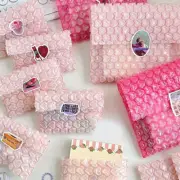 10pcs Pink Love Padded Bubble Lined Waterproof Shockproof Wrapping Packaging CR