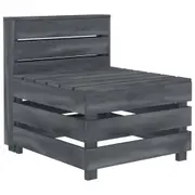 Garden Pallet Sofa Wood Grey vidaXL