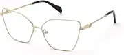 [Blumarine] VBM227 0300 ORO ROSE' LUCIDO TOTALE 58/14/140 Women's Eyeglasses, 0300 Rose Gold Shiny Total, 58/14/140