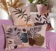 Set of 4 Multicolor 18" Digital Printed Cotton For Home Decorate Cushion Covers