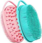 Ipetboom 2 Pcs Body Brush Body Exfoliator Scrubber Shower Scrubber for Body Bath Scrubber Exfoliating Body Scrubber Body Scrub Brush Body Scrubbers Shower Body Scrubber Lanyard