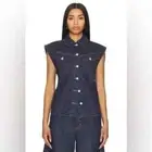 New AGOLDE Evan Shirt in Pure Organic Denim Vest Size S