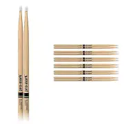 6 Pairs ProMark 7A Nylon Oval Tip Hickory Drumsticks - TX7AN