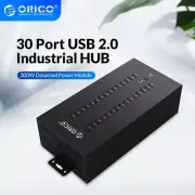 ORICO 30 Port Industrial USB Hub Powered Data Hub USB 2.0 Splitter Metal Case US