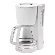 Haden Starbeck Coffee Machine, 10 Cup Automatic Coffee Maker, White & Chrome