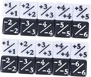 NAMOARLY 20pcs Gaming Dice Math Counters Educational Token Loyalty Dice for Fun Board Games Easy to Read Numbers for Classroom Family Play