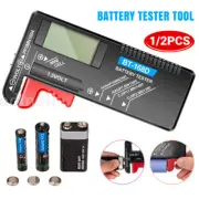 1/2pc Battery Tester Universal Volt Checker For AA/AAA/C/D/9V/1.5V & Button Cell